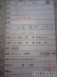 釣果報告!!