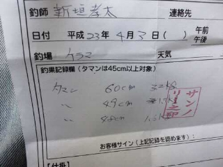 釣果報告