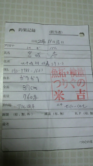 またまた出ました!
