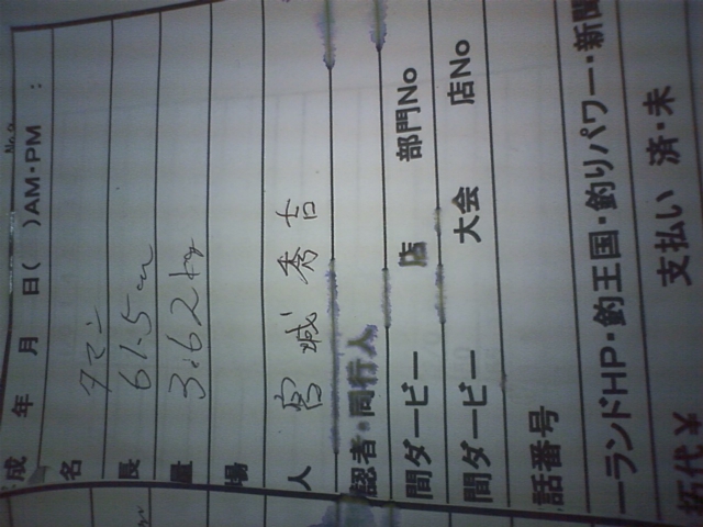 釣果報告