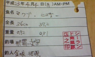 釣果報告