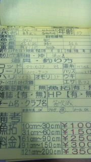 釣果報告