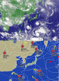 台風がみっつも来た!7号8号9号!!