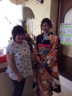 成人式なのです。 成人式なのです。