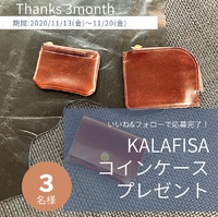 【予告】KALAFISA公式Instagramのプレゼント企画♪