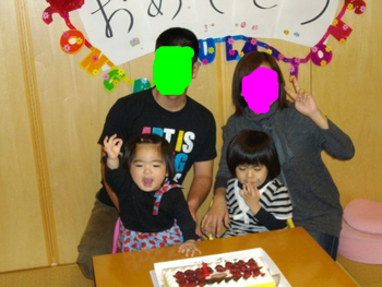 昨日は姪っ子みなみの一歳誕生祝い