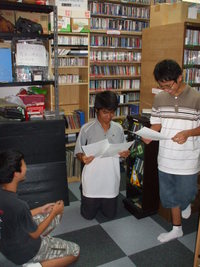 職場体験学習 in FMコザ♪ 2008/07/03 12:29:25