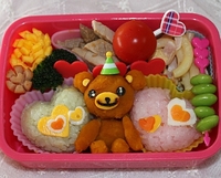 キャラ弁♪カボチャくまさんハートいっぱい！ 2012/03/30 12:55:55