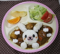キャラ弁！うさぎキャラ・デコカレー♪ 2012/04/26 11:31:40