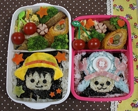 キャラ弁♪ワンピースルフィとチョッパー！春の遠足 2012/05/02 11:29:08