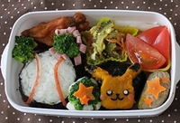 キャラ弁野球♪ピカチュウかぼちゃ親子弁当 2012/05/14 13:10:50
