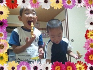 もうすぐ6歳になるお兄ちゃんを見て。