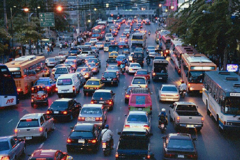 バンコクのひどい渋滞