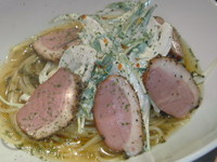 鴨と水菜の冷製パスタ 2008/06/02 13:23:05