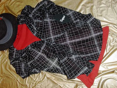 シフォンのベストブラウス