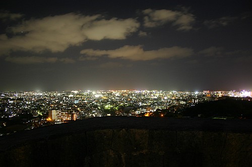 首里城からの夜景