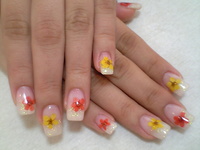 押し花ネイル☆ 2008/06/27 19:55:26