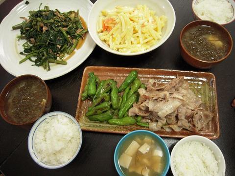 我が家の食卓
