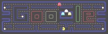 googleでパックマン!