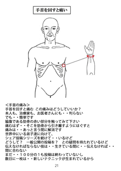 天城流湯治法　手首を回すと痛い