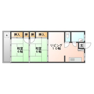 高良１丁目　２DK　35,000円