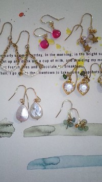 ハンドメイド☆アクセサリーピアス 2013/05/25 11:24:27