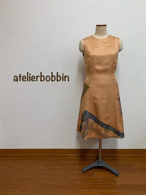 訪問着からボレロとワンピースのセットアップ 着物リメイク お針子bobbin Atelierbobbin