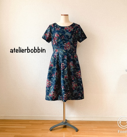 大島紬からワンピース 着物リメイク お針子bobbin Atelierbobbin