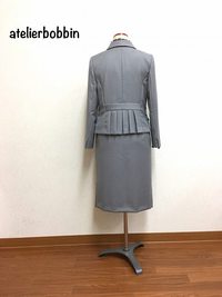 プリーツペプラムのテーラードスーツ　～オーダー～