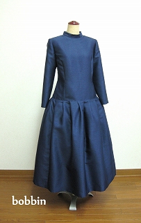 バックサテンシャンタンドレス お針子bobbin Atelierbobbin