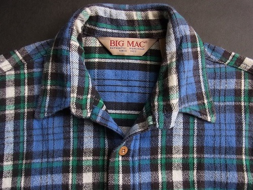 90's BIG MAC ビッグマック ヴィンテージ ヘビーネルシャツ MADE IN 