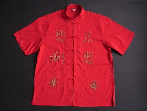 EMBROIDERY CHINA SHIRT 刺繍 チャイナシャツ（カンフーシャツ）:沖縄 