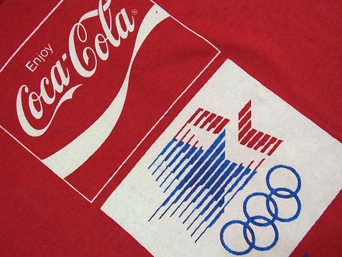 80s Coca Cola ロサンゼルスオリンピック デッドストック ヴィンテージ Tシャツ