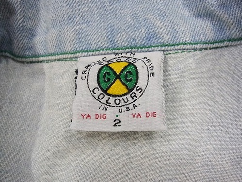 90s CROSS COLOURS multicolored denim jacket | 無無