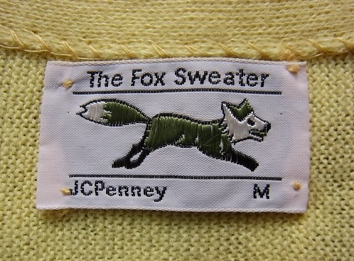 80's The Fox Sweater JCPenney ニット カーディガン:沖縄古着屋 
