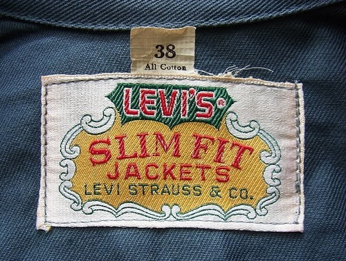 60's LEVI'S SLIM FIT JACKET ビッグE デッドストック リーバイス ...