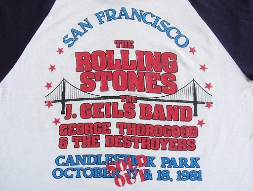 80's 1981年 THE ROLLING STONES ローリングストーンズ ヴィンテージ 
