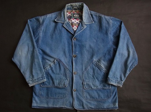 90's woolrich ウールリッチ ネイティブ柄 裏地 ヴィンテージ デニム 