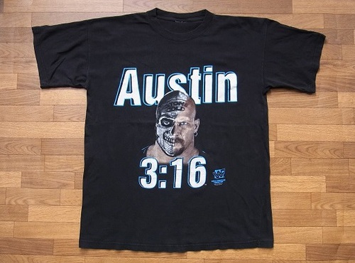90's WWF ストーンコールド・スティーブ・オースチン プロレス Tシャツ 