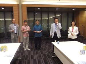 沖縄・北方特別委員会質問＆サンゴ議員連盟　泡盛の会