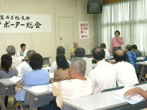 民主党沖縄県第４区総支部２０１１年度党員・サポーター総会模様