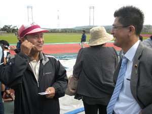 旧大浜町沖縄本島在郷友会親睦運動会を訪問応援！