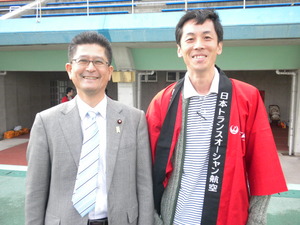 旧大浜町沖縄本島在郷友会親睦運動会を訪問応援！