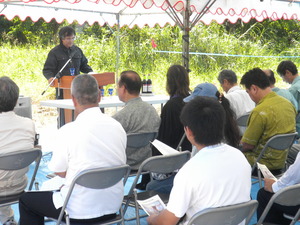 与那原町遺骨収集作業安全祈願祭２３年９月３０日