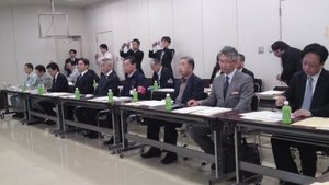 バス議員連盟による被災地視察