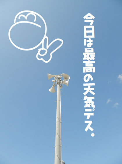 今日は最高の天気♪