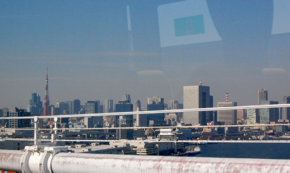 レインボーブリッジから見る東京