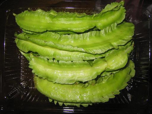 四角豆の炒めたの