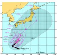 台風情報 進路予報 ２１号 米海空軍合同台風警報センター