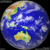 台風情報 進路予報 ２１号 (プラピルーン) 発達しながら西北西へ